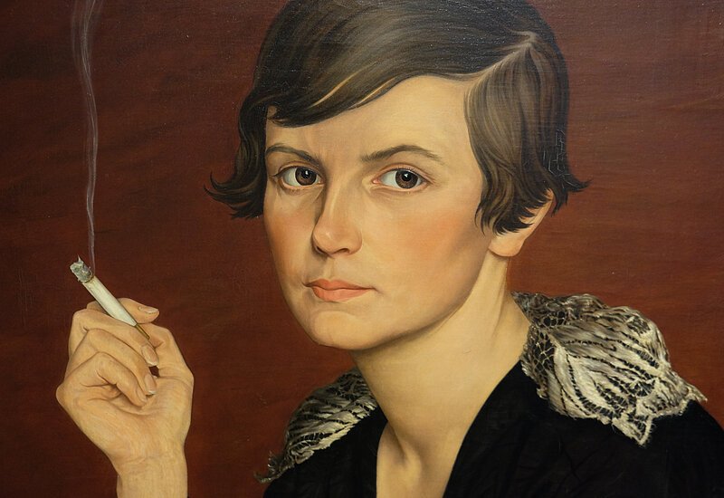 Gemälde "Frau mit Zigarette" - Führung durch das Historische Museum