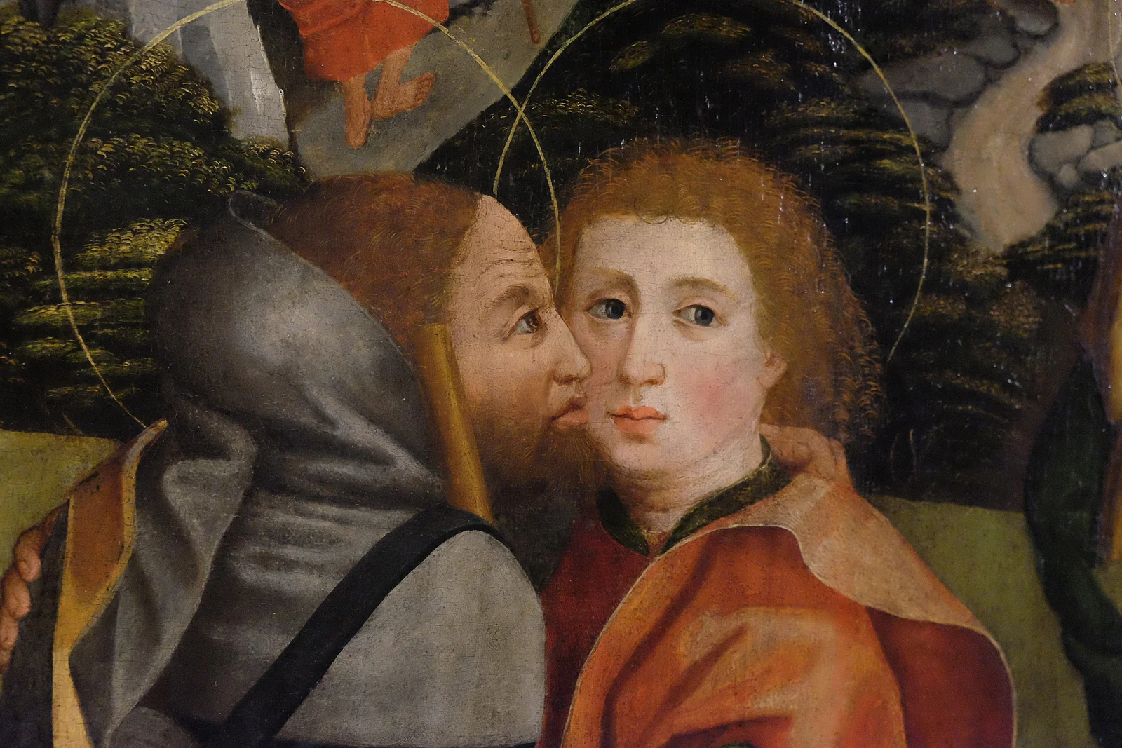 Apostelabschied (Ausschnitt), Wolfgang Katzheimer d.Ä. (Werkstatt,) 1483-87, Öl auf Holz, Inv.Nr. 46,  © Museen der Stadt Bamberg Foto Eleonora Cagol