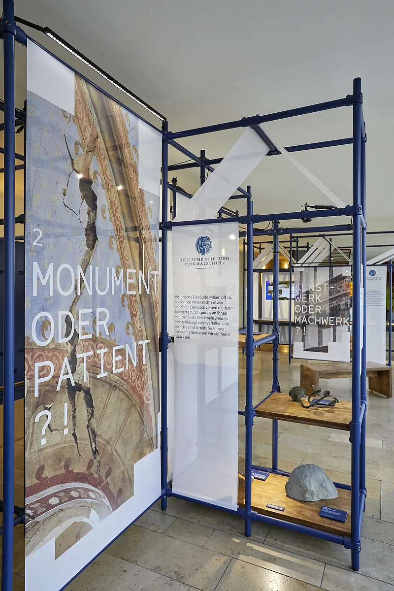 Liebe oder Last?! - Baustelle Denkmalschutz! EIne Wanderausstellung der Deutschen Stiftung Denkmalschutz von 1.April bis 29. Oktober 2023 im Historischen Museum Bamberg