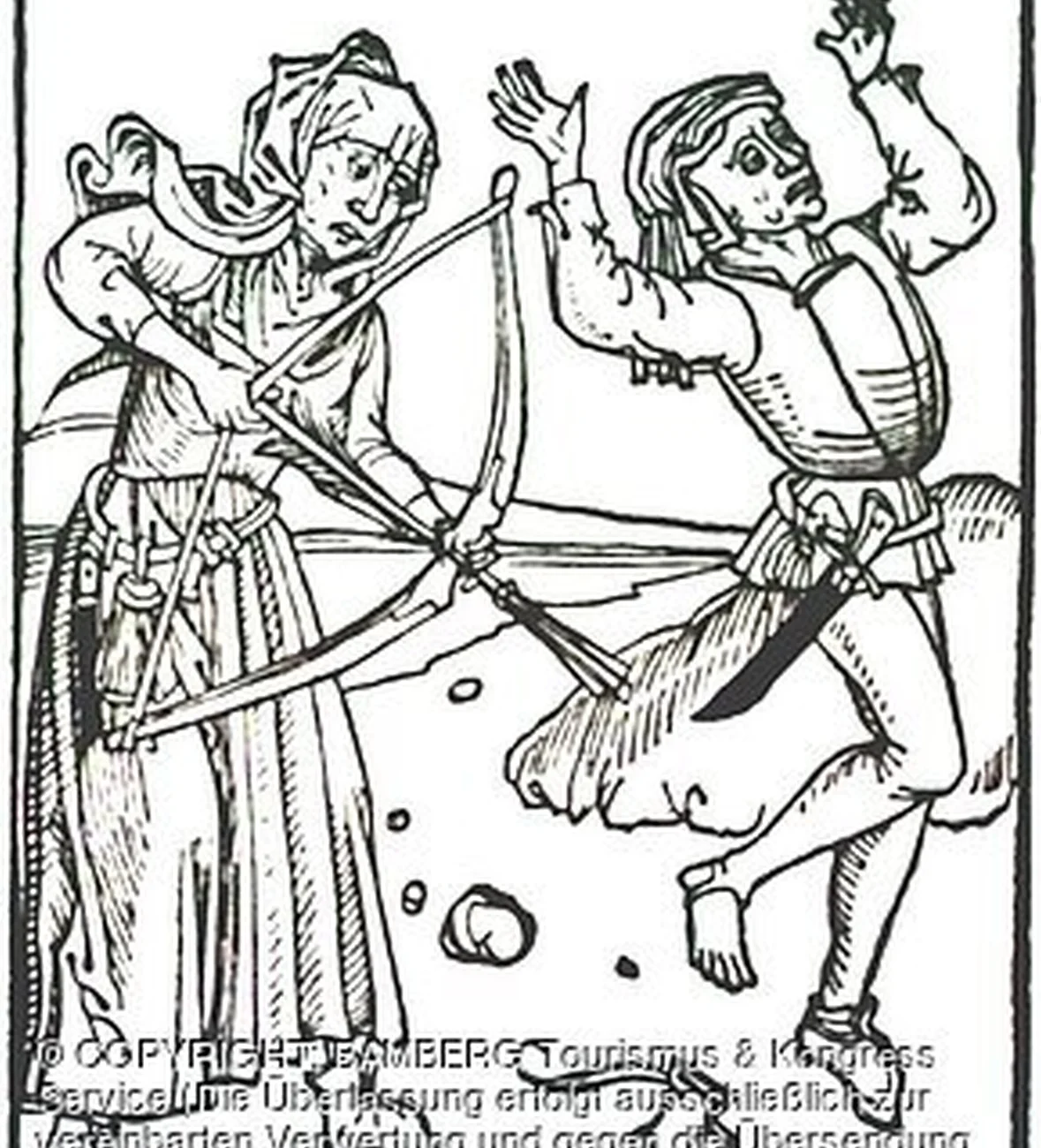 Themenführung "Hexenverfolgung in Bamberg" Themenführung: Hexenverfolgung in Bamberg
Von Truden und dem Hexenbrenner
Eines der dunkelsten Kapitel der Bamberger Geschichte sind die Hexenverfolgungen, denen im 17. Jahrhundert Hunderte von Bürgern*innen zum Opfer fielen.