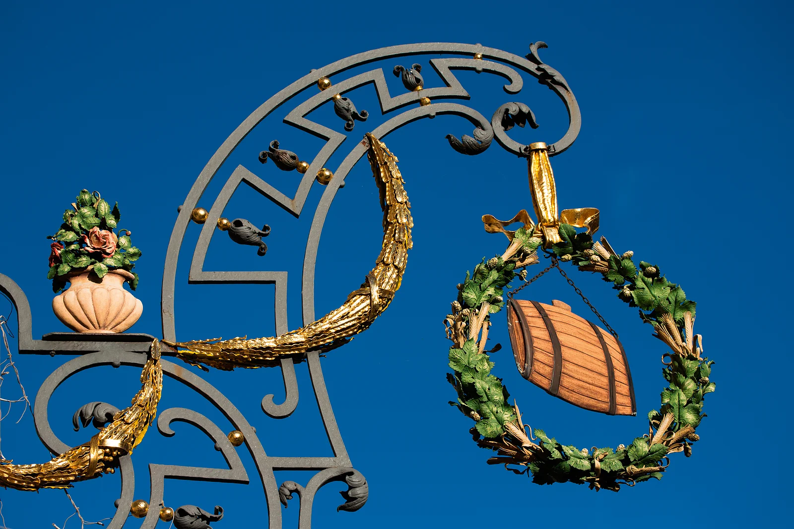 Schild des Brauereigasthofs Fässla