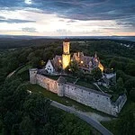 Die Altenburg thront hoch über Bamberg