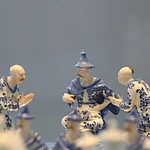 Schachspiel (Ausschnitt), Meißen, um 1740, Porzellan, Inv.Nr. L 51,  © Museen der Stadt Bamberg, Foto Julia Heine