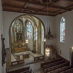 Blick von der Empore in die Kirche St. Elisabeth