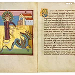 Miniatur aus der Bamberger Apokalypse. Reichenau, um 1010