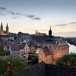 Panoramablick über die Bergstadt Bambergs.
