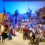 Die Szene "Heilige Drei Könige" aus der Krippe in der Kirche St. Martin