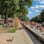 Die Hainbadestelle in Bamberg ist ein echter Geheimtipp.