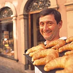 Leckere Bamberger Hörnla von einer lokalen Bäckerei.