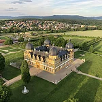 Im Heißluftballon übers Bamberger Land mit Blick auf Schloss Seehof