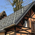 Einzigartiges Muster in der Dacheindeckung