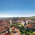 Bamberg, Neue Residenz, Luftaufnahme von Nordosten