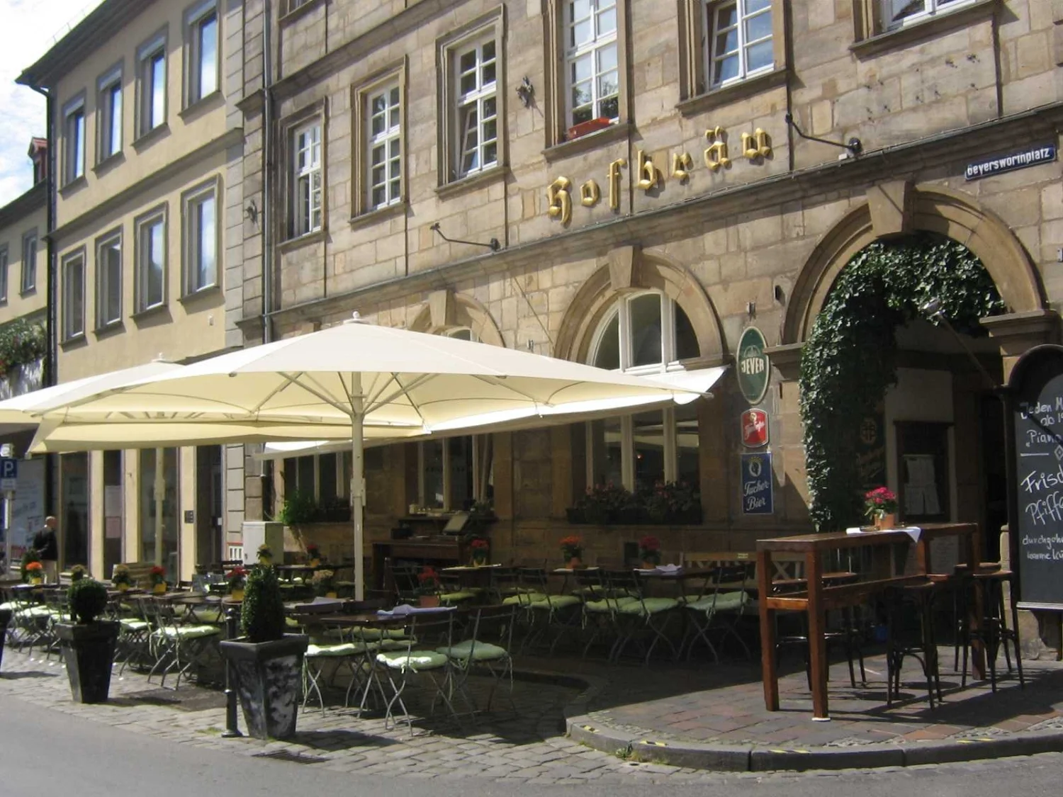 Ein Foto der Hofbräu Bamberg.
