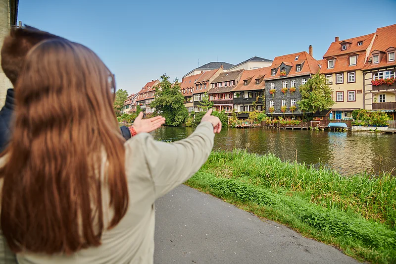 Stadtführung bei Klein Venedig Bei der Stadtführung „Faszination Welterbe“ spazieren die Teilnehmenden auch an der hübschen Häuserzeile von Klein Venedig vorbei.