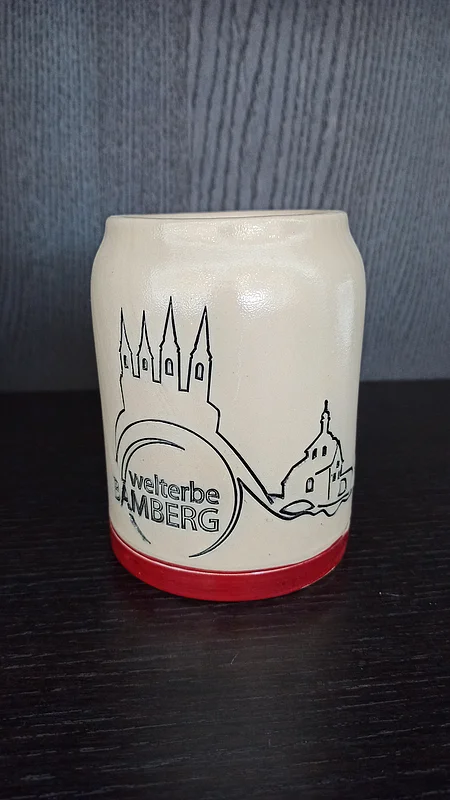 Das BAMBERG-Bierkrügla handwerklich hergestellt in der Keramik Manufaktur Bernhard Erning-Söhne