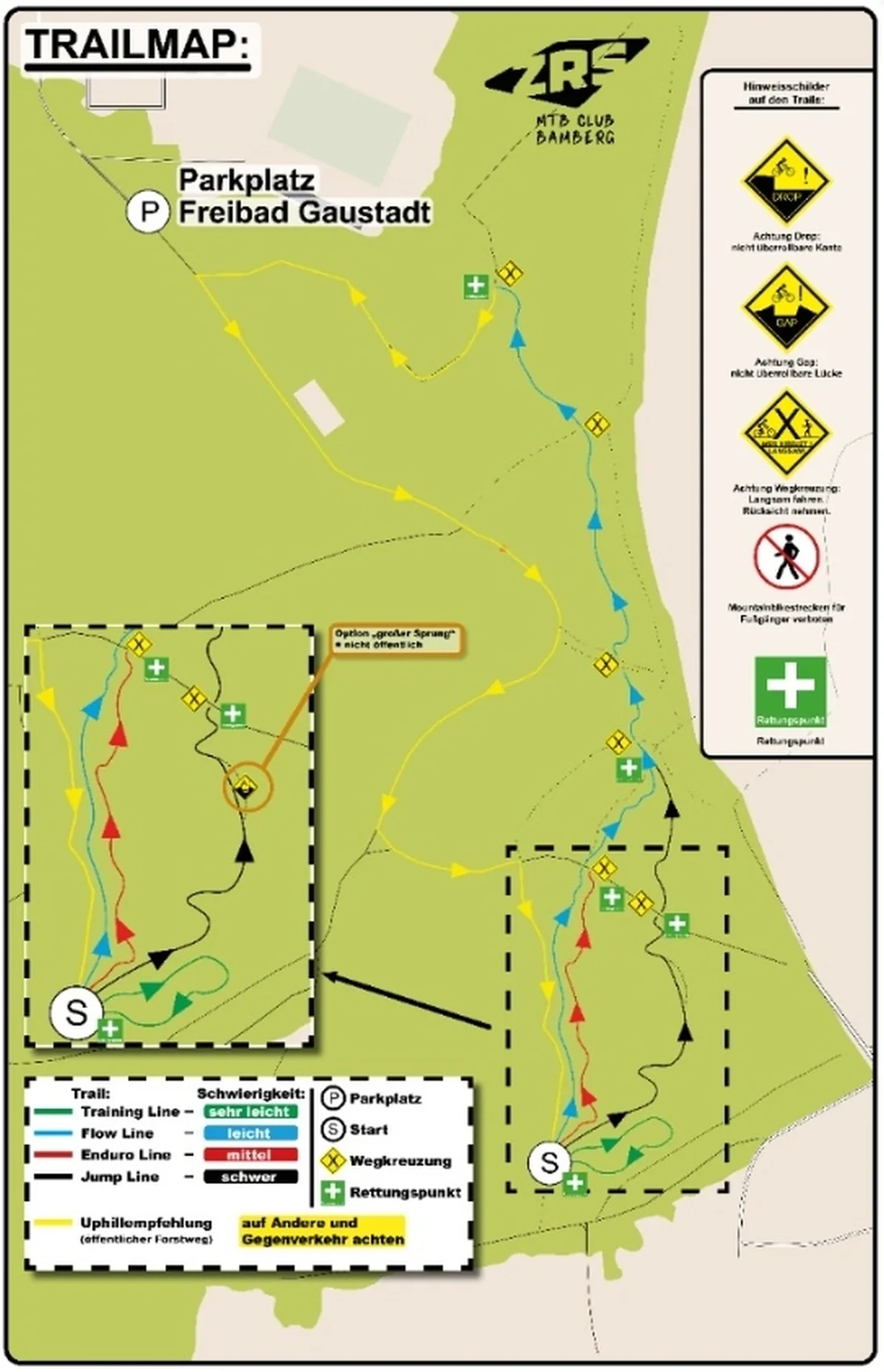 Die Mountainbike-Trails im Michaelsberger Wald