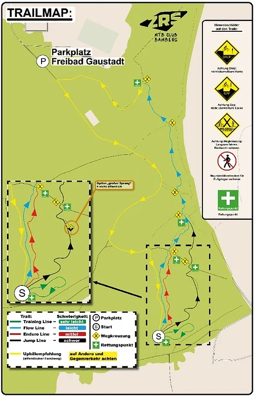 Die Mountainbike-Trails im Michaelsberger Wald
