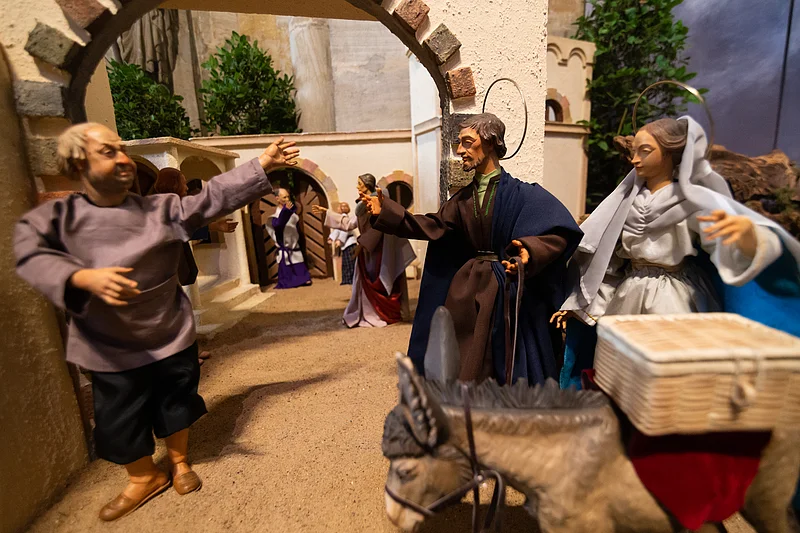 Krippe im Bamberger Dom, Szene Herbergssuche