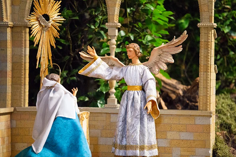 Krippe im Bamberger Dom, Szene Mariä Verkündigung