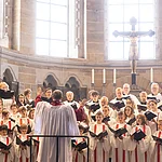 25. Bischofsjubiläum Erzbischof em. Ludwig Schick im Bamberger Dom, 12.07.2023. Chor der Bamberger Dommusik.