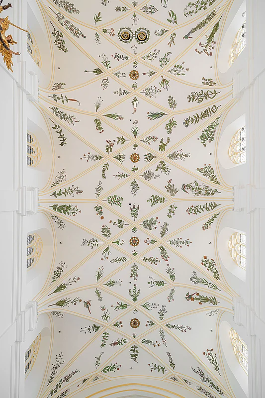 Der berühmte Himmlsgarten in der ehemaligen Klosterkirche St. Michael Bamberg