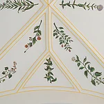 Ausschnitt des Deckengemäldes "Himmelsgarten" in der ehemaligen Klosterkirche St. Michael Bamberg