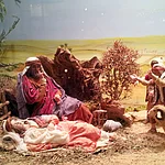 Krippe von Krippenbaumeister Karl-Hein Exner aus Bamberg. Zu sehen in der Tourist Information in Bamberg