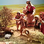 Szene aus der Krippe „Die Liegende“ von Karl-Heinz Exner