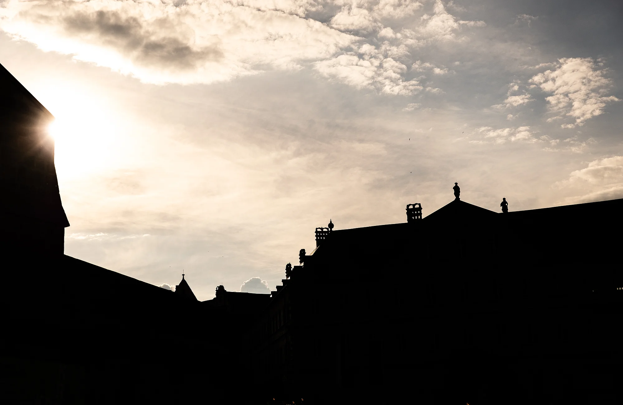 Die Dächer der Stadt Die Dächer der Stadt Bamberg im Gegenlicht
