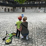Station während der Kinderstadtrallye in der Alten Hofhaltung